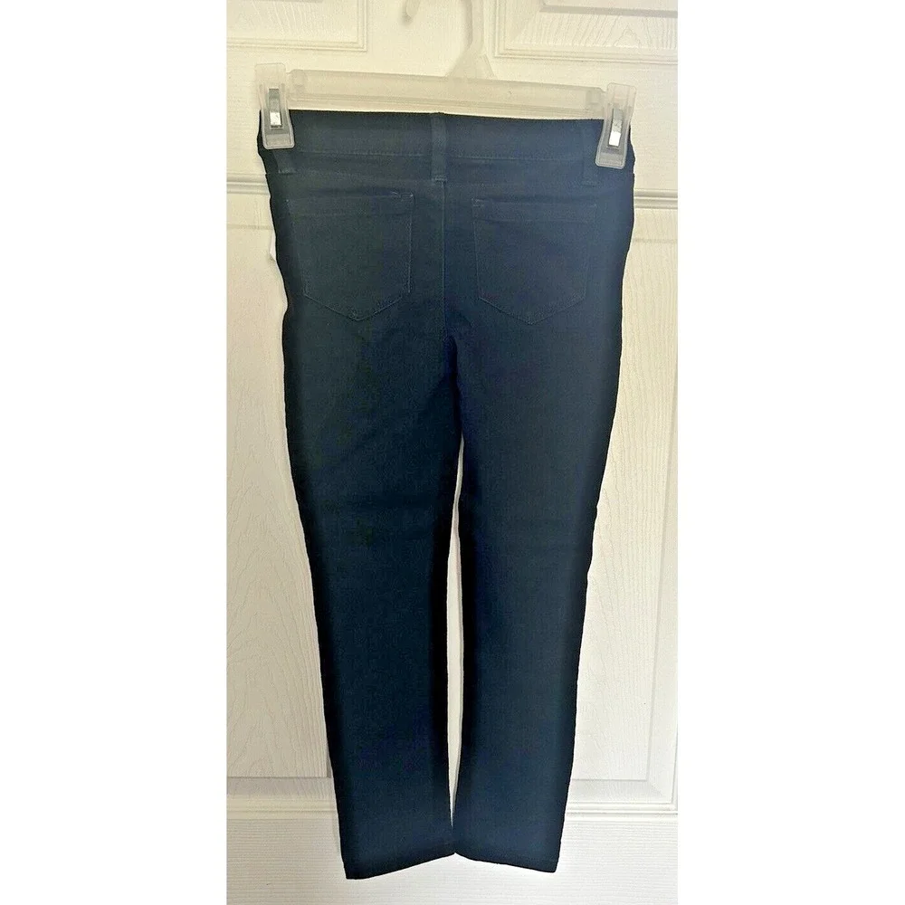 Girls Skinny Fit Jean Size S 6/6X Black Denim & Headband Members Mark‎ 22w X 19L